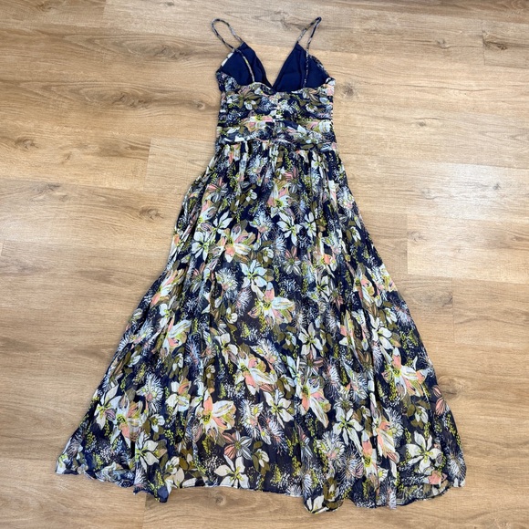 Ruched Waist Floral Maxi Lovette Dress Tanya Taylor - Picture 11 of 14